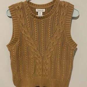 Mustard color sweater vest